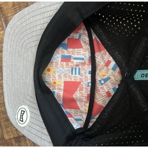 Melin Coronado Hydro Hat Anchored In Quality Navy Blue Open Sea Adjust Snapback - Picture 15 of 16